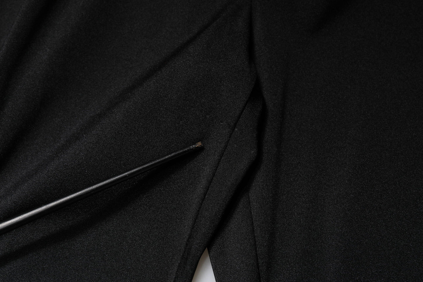 Dolce & Gabbana Black Nylon High Waist Slim Fit Pants