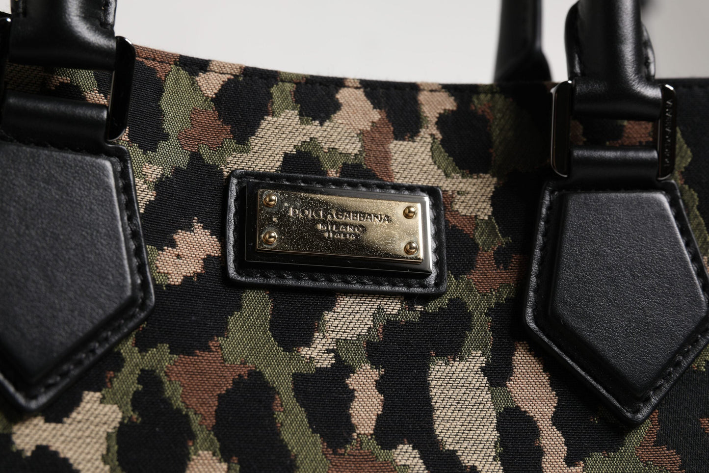 Dolce & Gabbana Multicolor Leopard Shopping Tote Shoulder Bag