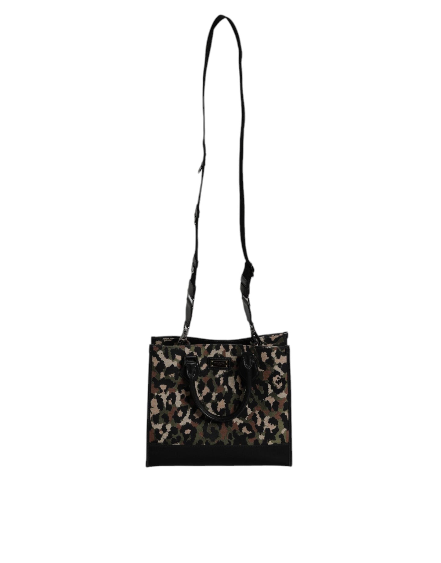 Dolce & Gabbana Multicolor Leopard Shopping Tote Shoulder Bag