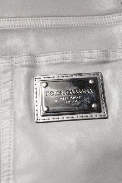 Dolce & Gabbana Gray Cotton Stretch Men Slim Fit Denim Jeans