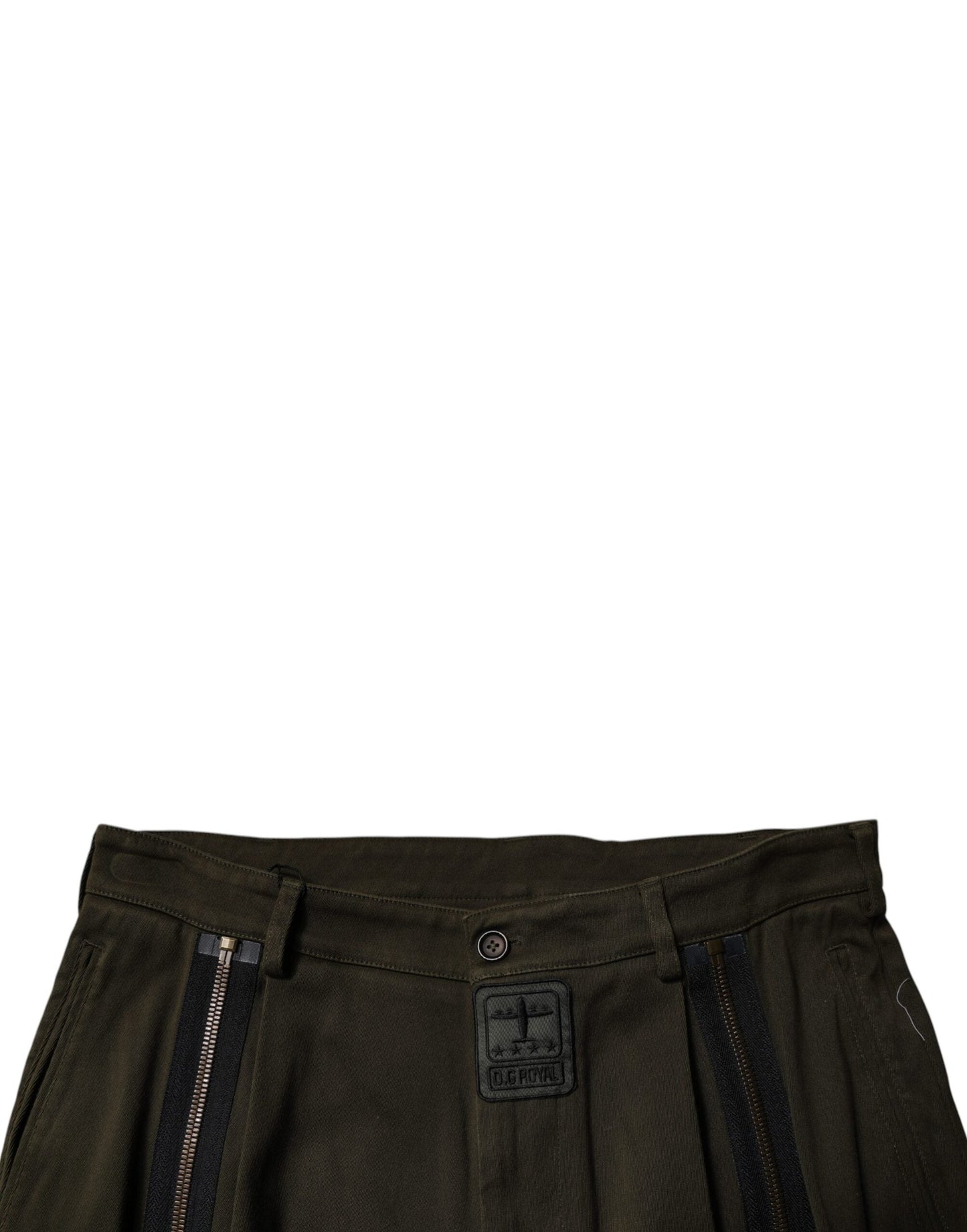 Dolce & Gabbana Dark Brown Cotton Jogger Cargo Pants