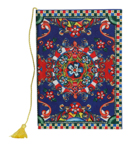 Dolce & Gabbana Multicolor Polyester Carretto Siciliano Print Notebook