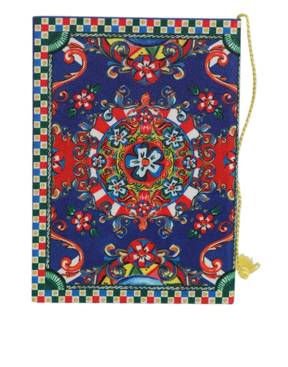 Dolce & Gabbana Multicolor Polyester Carretto Siciliano Print Notebook
