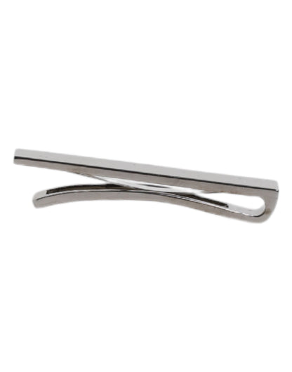 Dolce & Gabbana Black Tone Brass Logo Branded Tie Clip Bar