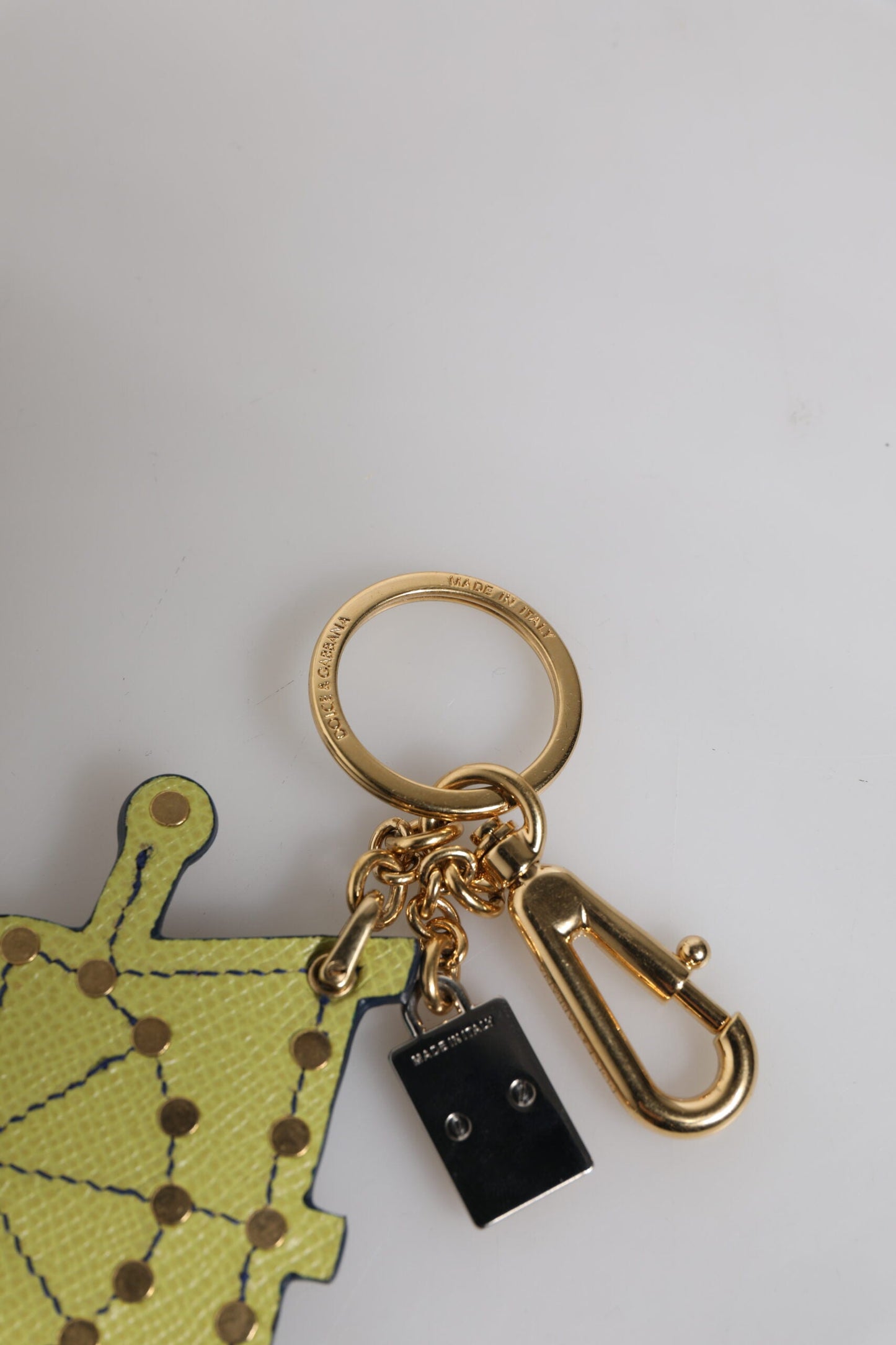 Dolce & Gabbana Multicolor Gold Tone Carretto Keychain Keyring