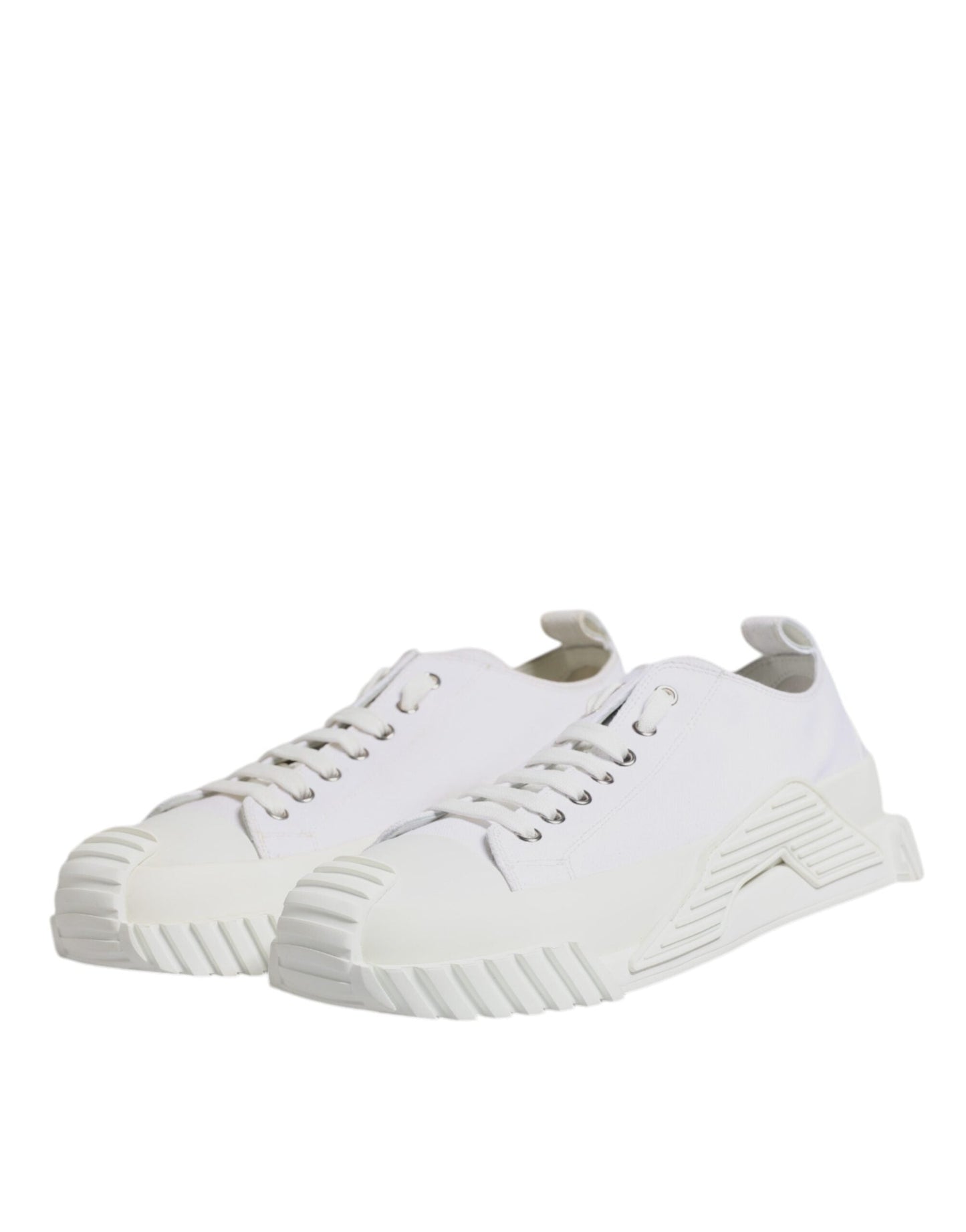 Dolce & Gabbana White Leather Low Top NS1 Sneakers Shoes