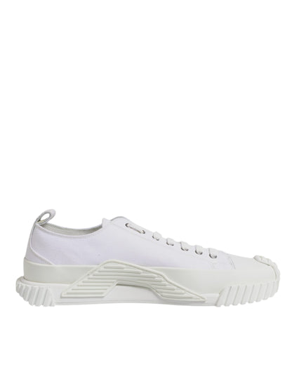 Dolce & Gabbana White Leather Low Top NS1 Sneakers Shoes