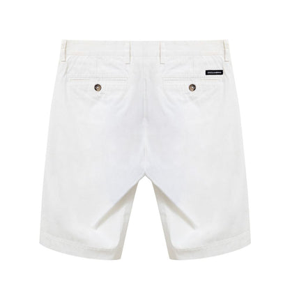Dolce & Gabbana White Cotton Bermuda