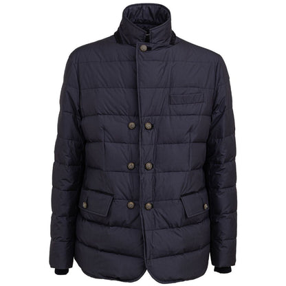 Dolce & Gabbana Blue Polyester Jackets & Coat