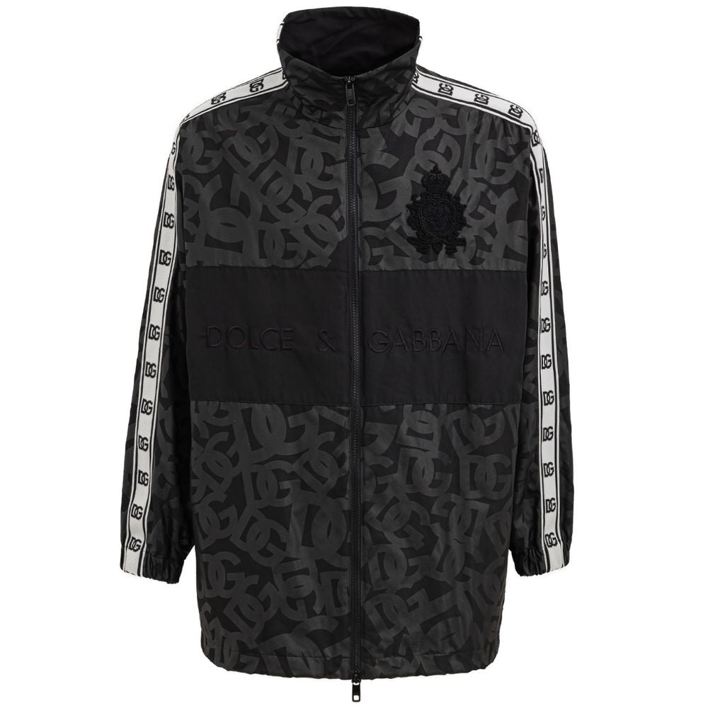 Dolce & Gabbana Black Polyester Jackets & Coat