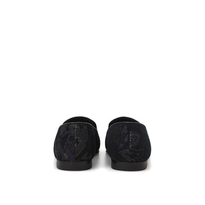 Etro Blue Leather Slip-On Loafer