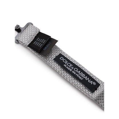 Dolce & Gabbana Gray Silk Bowty