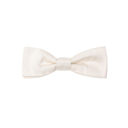 Dolce & Gabbana White Silk Bowty