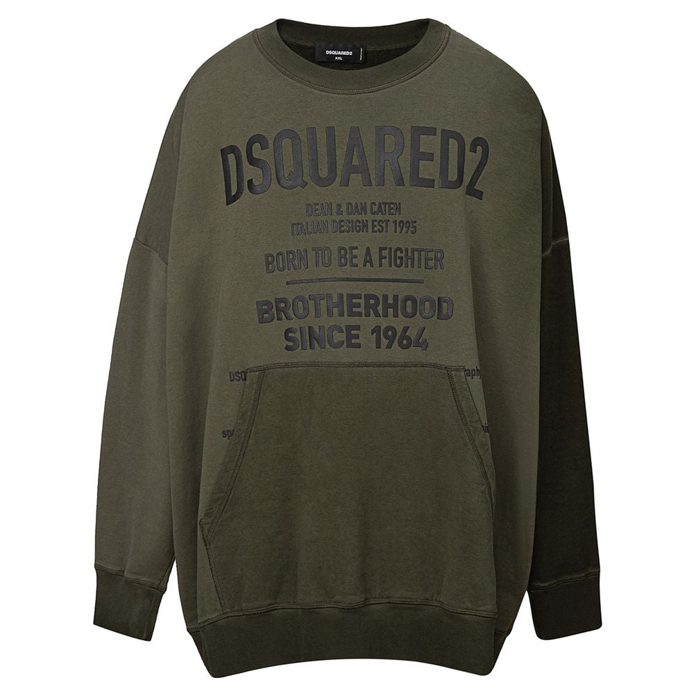 Dsquared² Green Cotton Hoody
