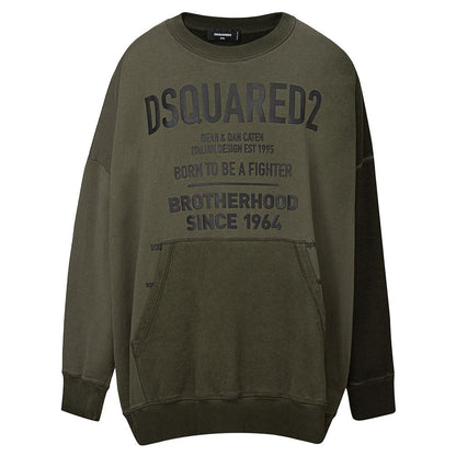 Dsquared² Green Cotton Hoody