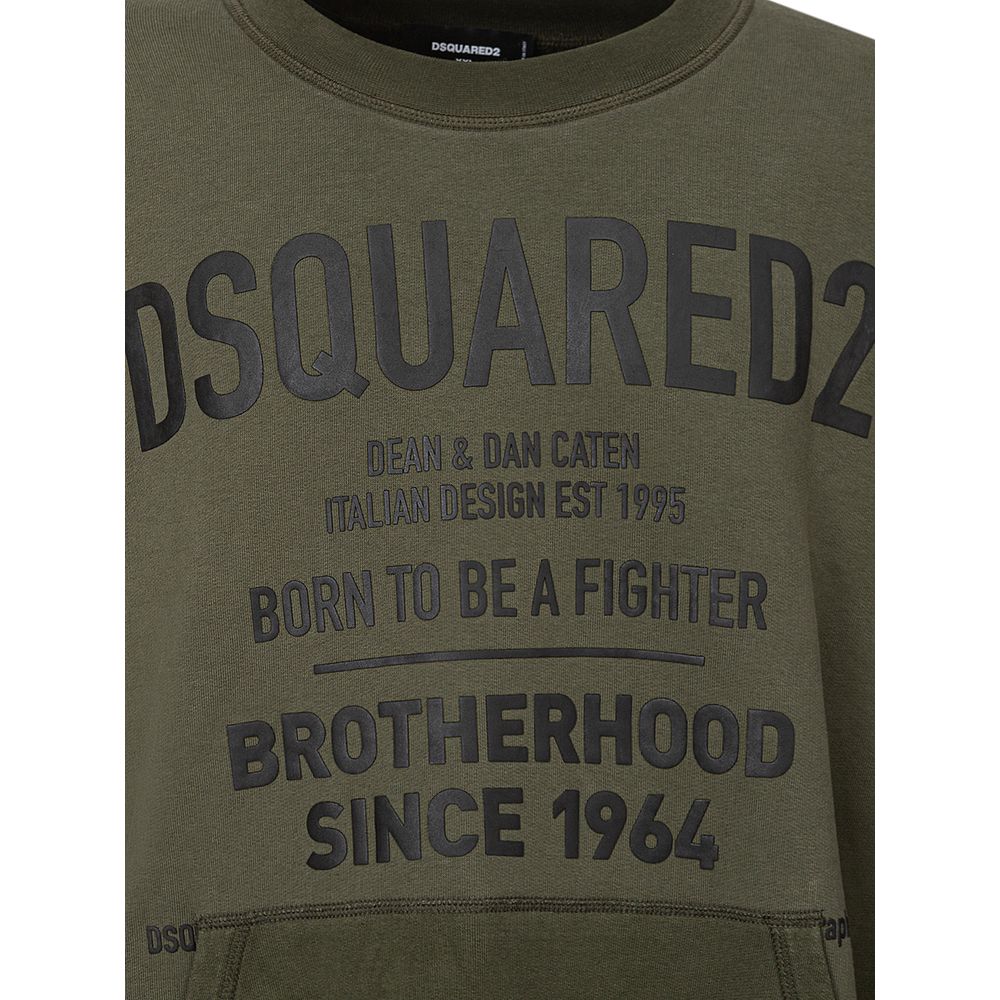 Dsquared² Green Cotton Hoody