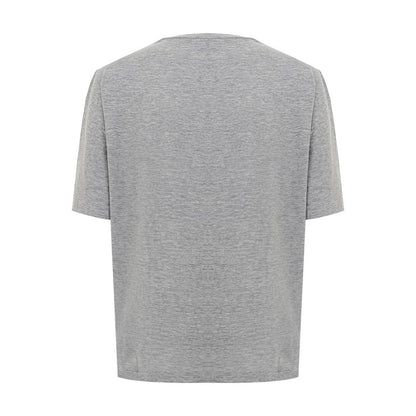 Dsquared² Elegant Gray Cotton Top for Women