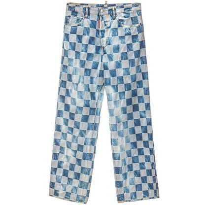 Dsquared² Blue Cotton Relaxed Fit Jean