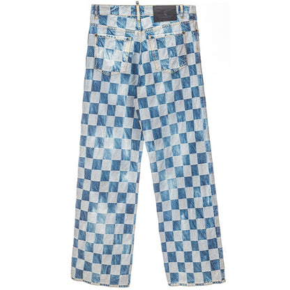 Dsquared² Blue Cotton Relaxed Fit Jean