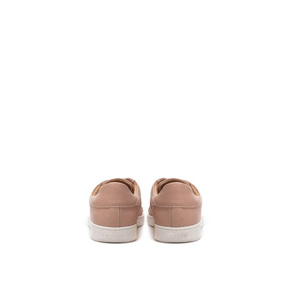 Bally Elegant Pink Cotton Leather Sneakers