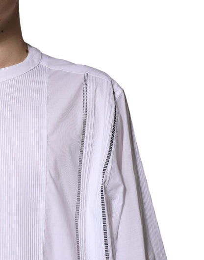 Dolce & Gabbana White Cotton Button Down Long Sleeves Shirt