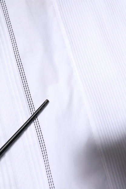 Dolce & Gabbana White Cotton Button Down Long Sleeves Shirt