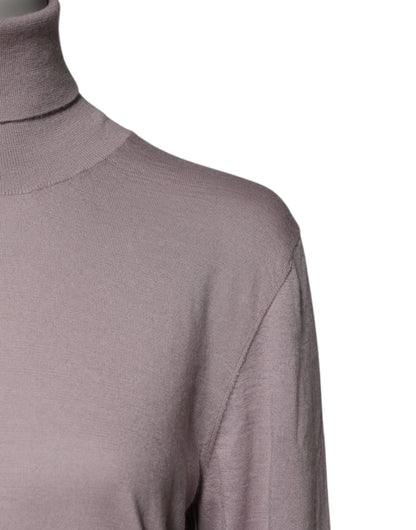 Dolce & Gabbana Brown Cashmere Turtleneck Pullover Sweater