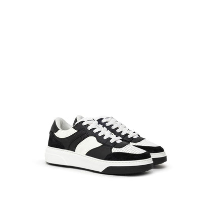 Dsquared² Black And White Leather Sneaker
