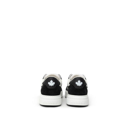 Dsquared² Black And White Leather Sneaker