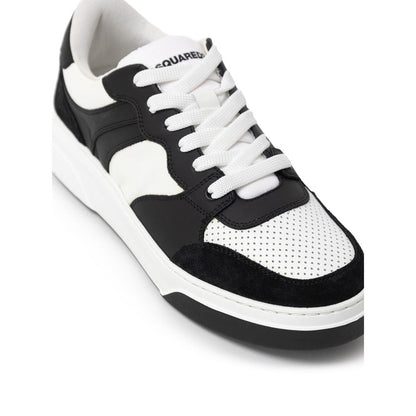 Dsquared² Black And White Leather Sneaker