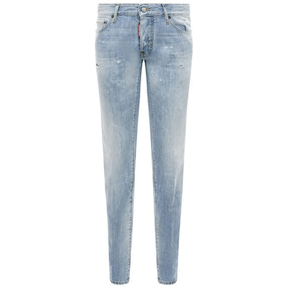 Dsquared² Blue Cotton Men Jeans