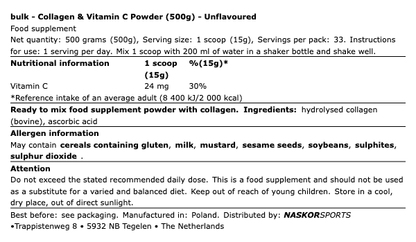 Collagen & Vitamin C Powder (500g)