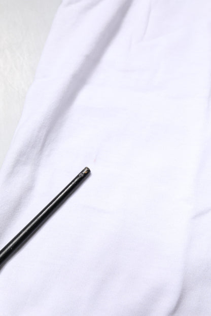 Dolce & Gabbana White Cotton Anchor Chain Embroidery Tank Top