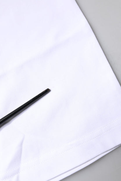 Dolce & Gabbana White Bellissima Cotton Crew Neck T-shirt