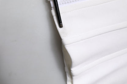 Dolce & Gabbana White Cotton Blend 3/4 Sleeves Blouse Top