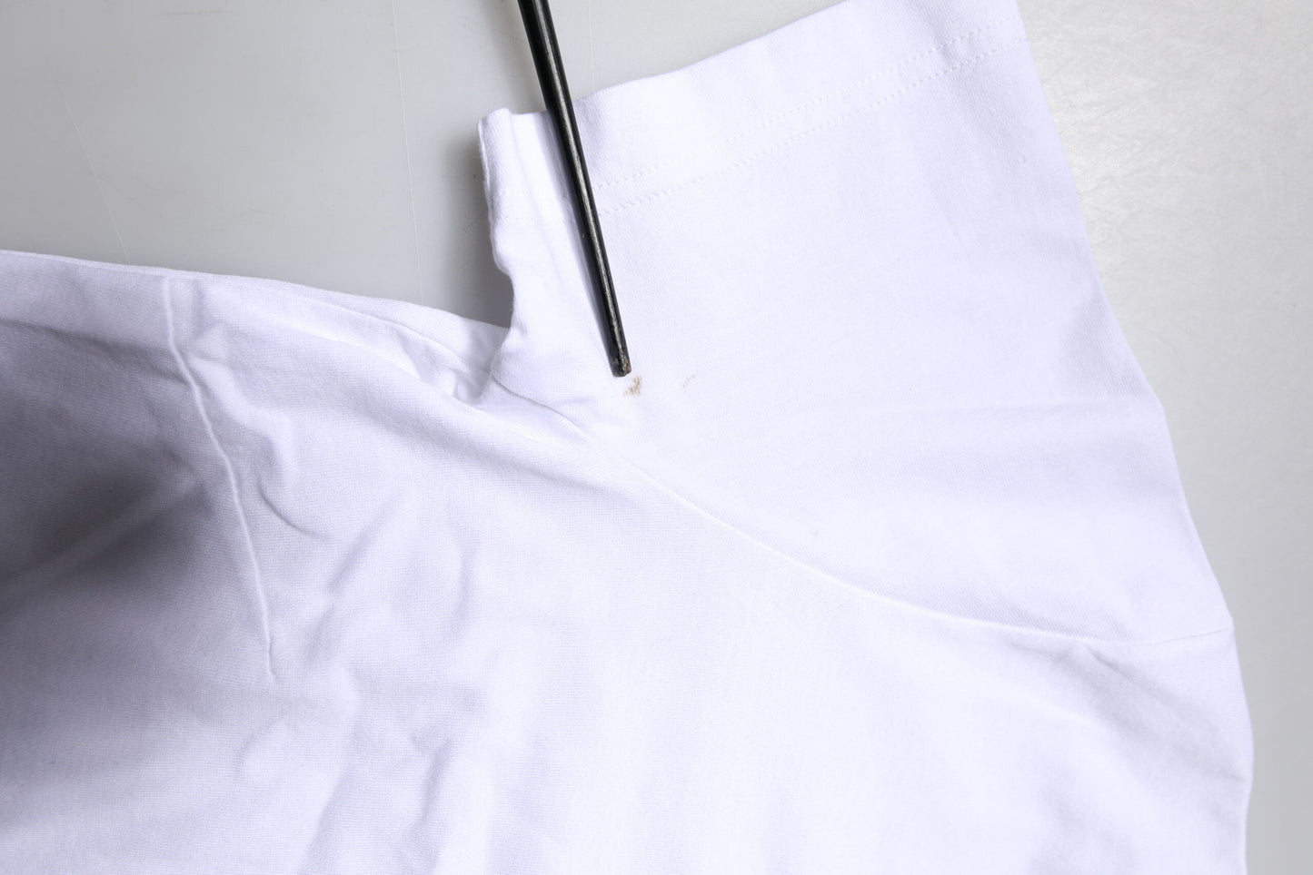 Dolce & Gabbana White Printed Round Neck Top Cotton T-shirt