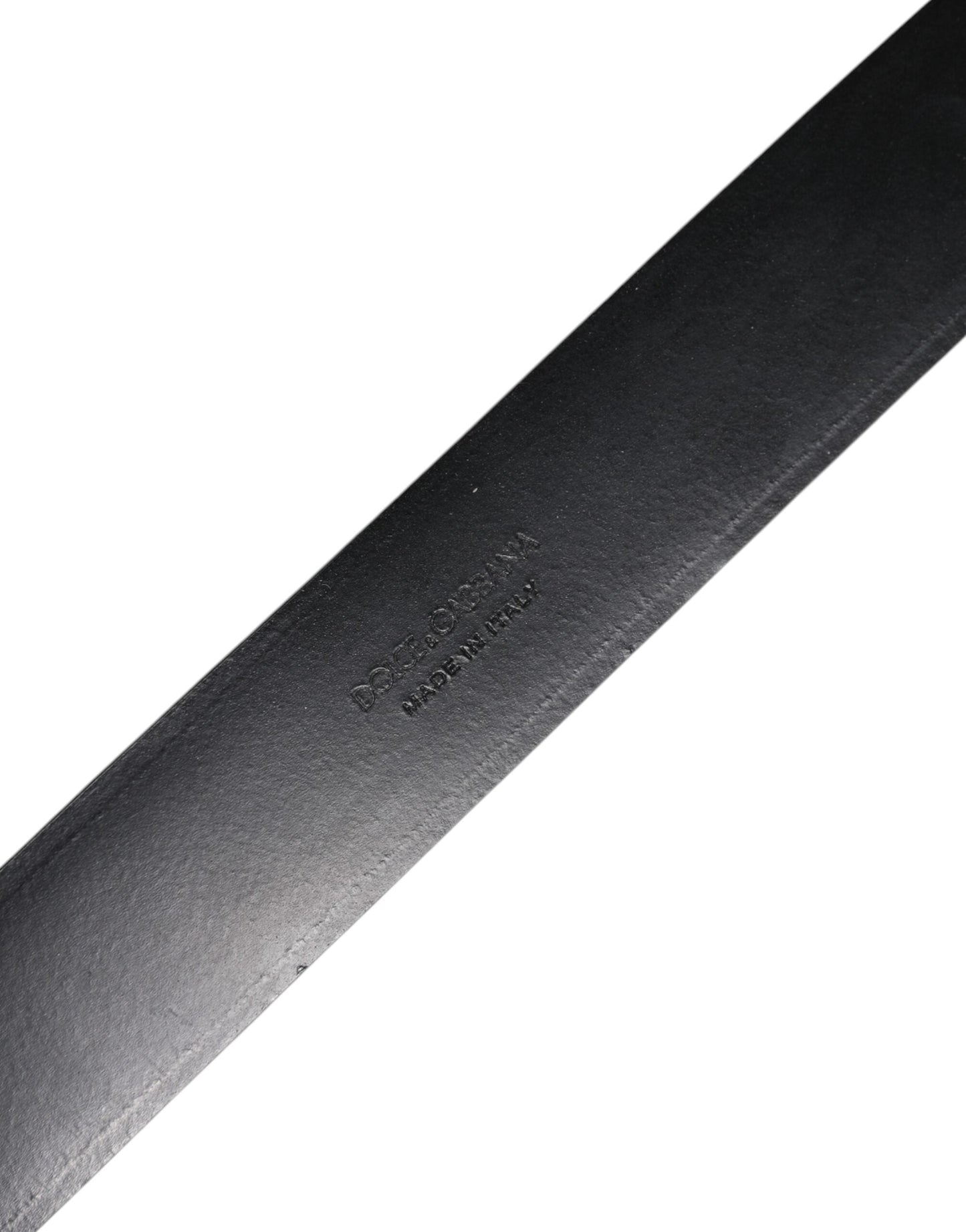 Dolce & Gabbana Black Leather Metal Buckle Classic Belt