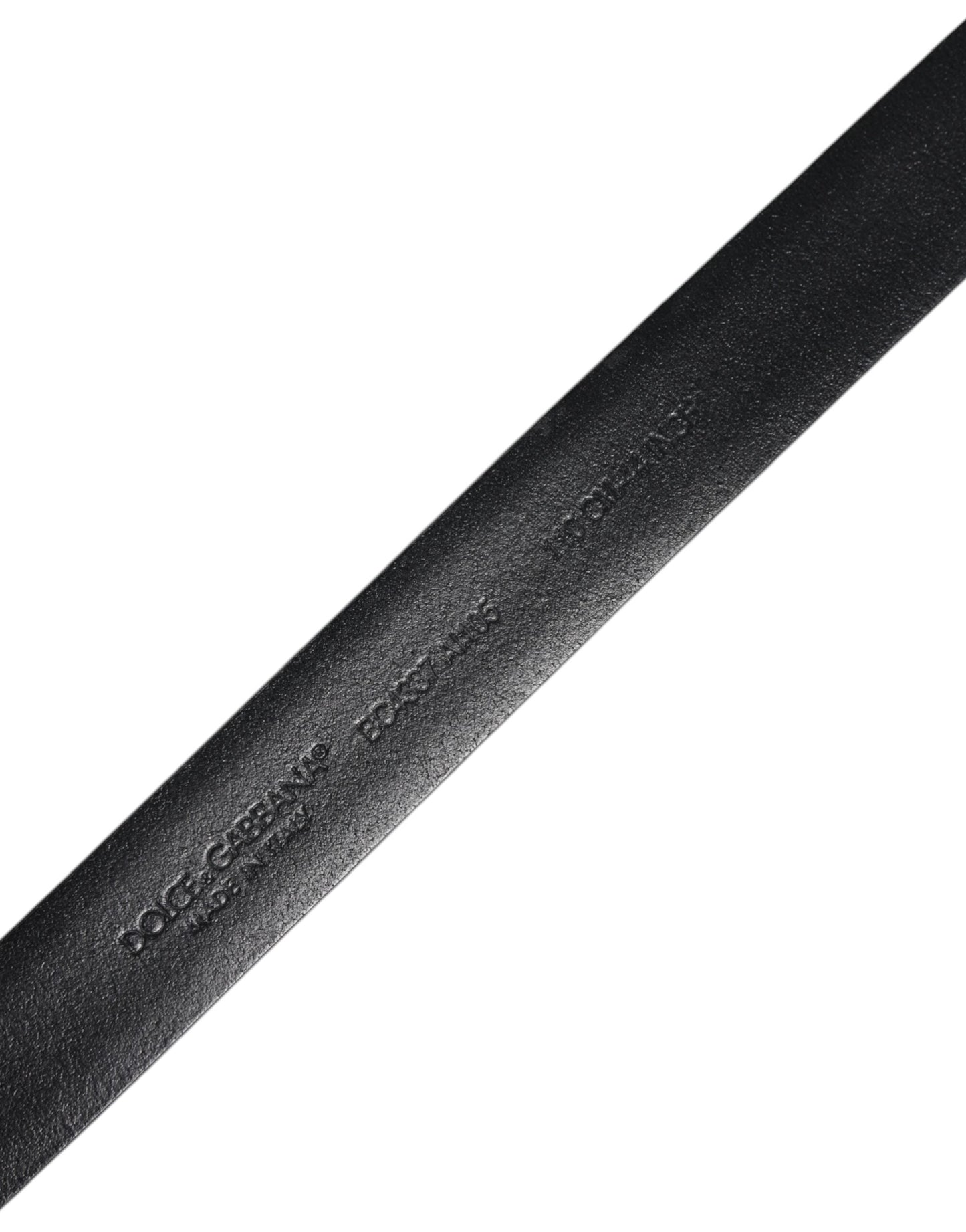 Dolce & Gabbana Black Solid Leather Classic Waist Buckle Belt