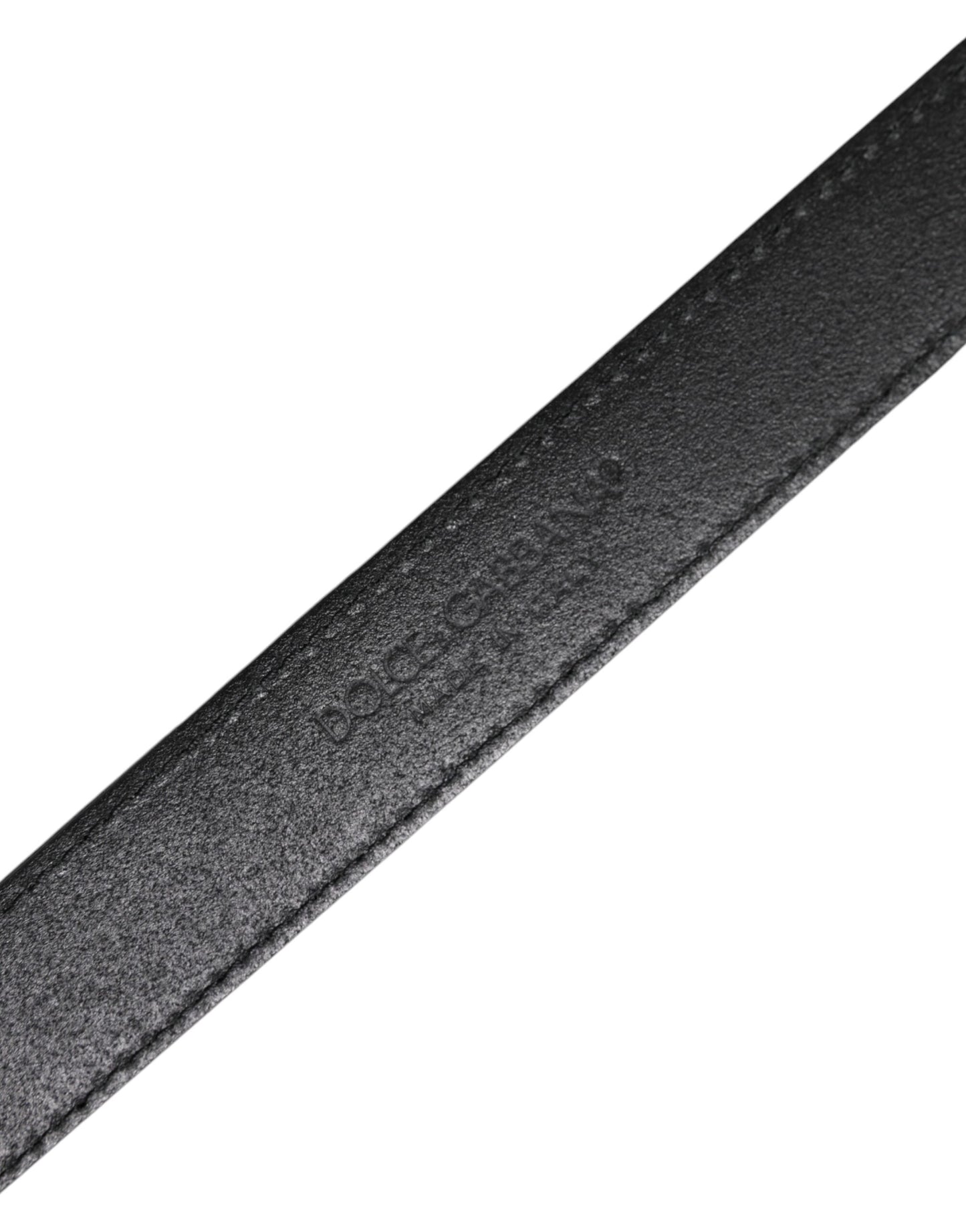 Dolce & Gabbana Multicolor Jacquard Leather Logo Buckle Belt