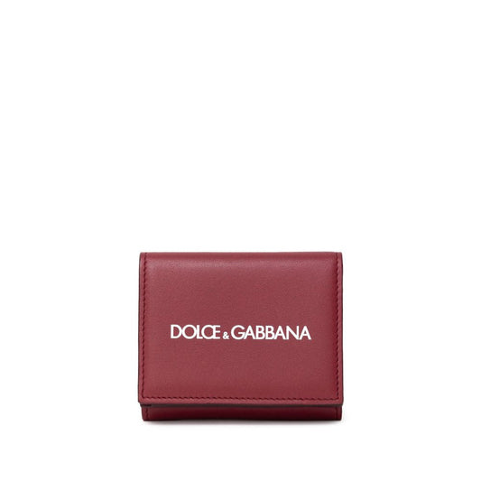 Dolce & Gabbana Red Calfskin Wallet