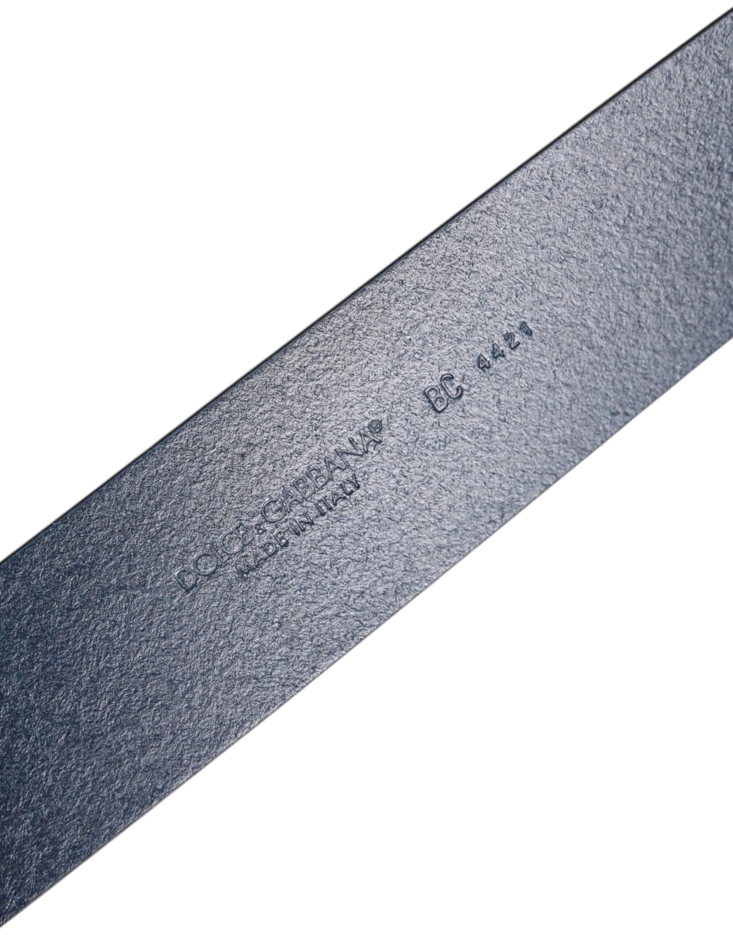 Dolce & Gabbana Blue Calf Leather Classic Metal Buckle Belt