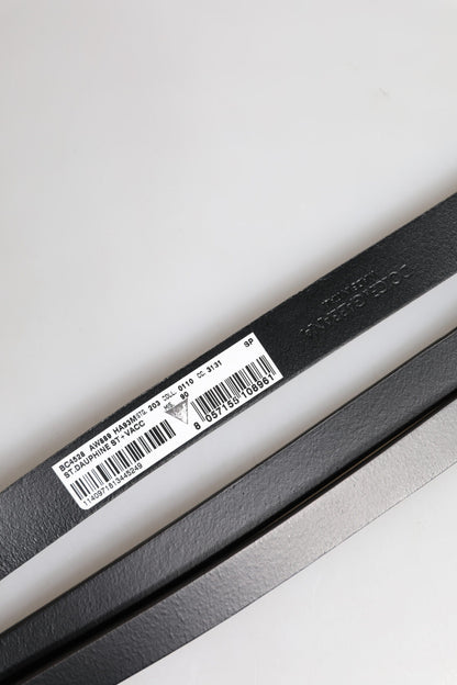 Dolce & Gabbana Black Leopard Classic Gold Metal Buckle Belt