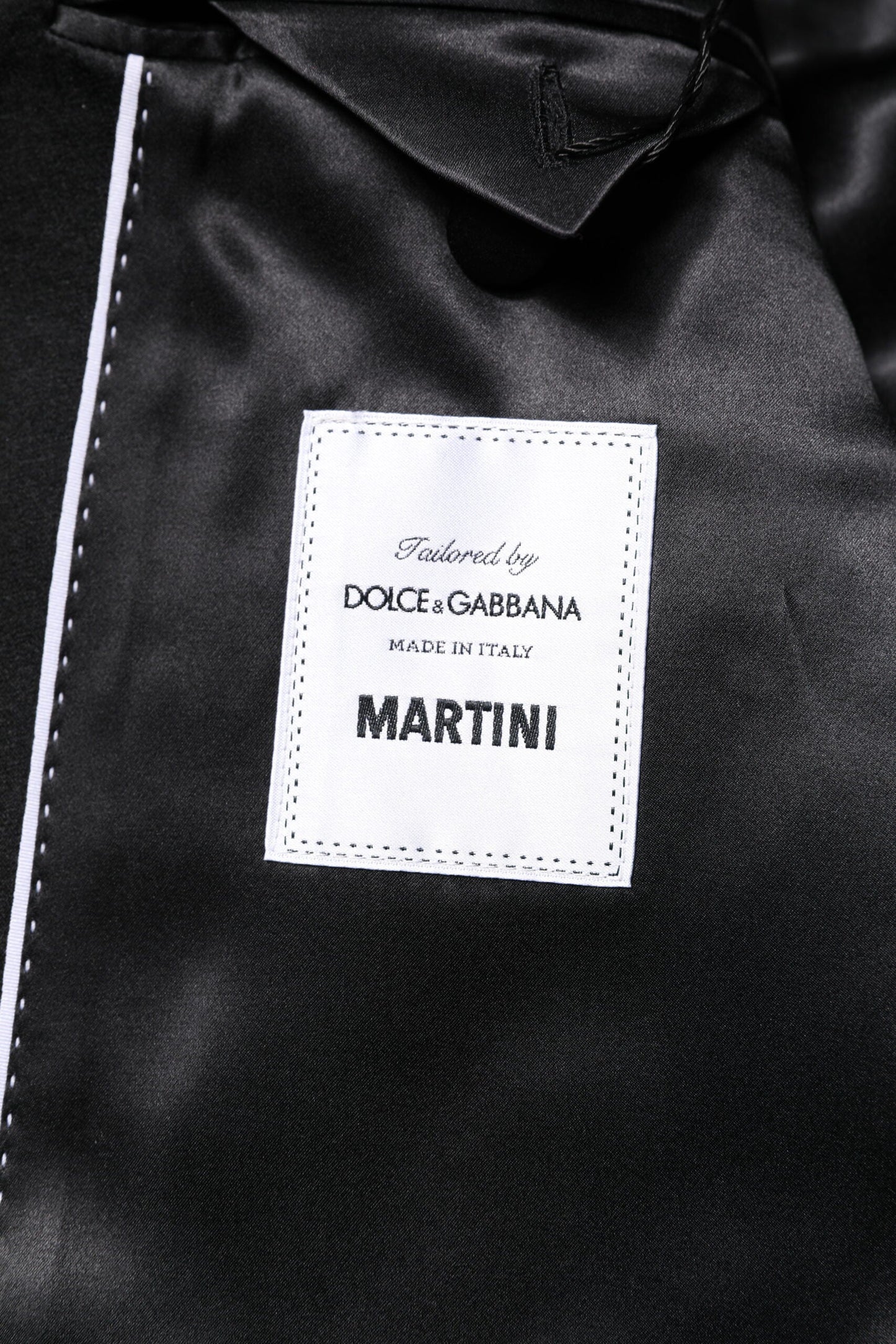 Dolce & Gabbana Black Single Breasted Men Coat MARTINI Blazer