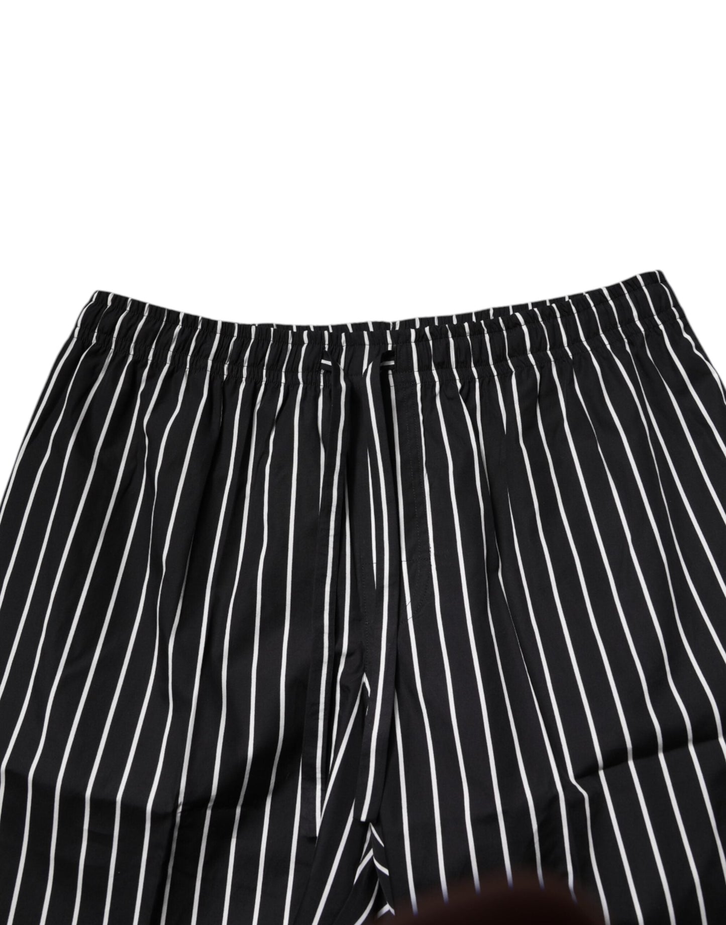 Dolce & Gabbana Black White Stripes Cotton Men Pajama Set Sleepwear