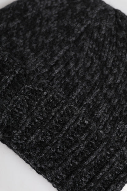 Dolce & Gabbana Gray Cashmere Knitted Winter Beanie Hat