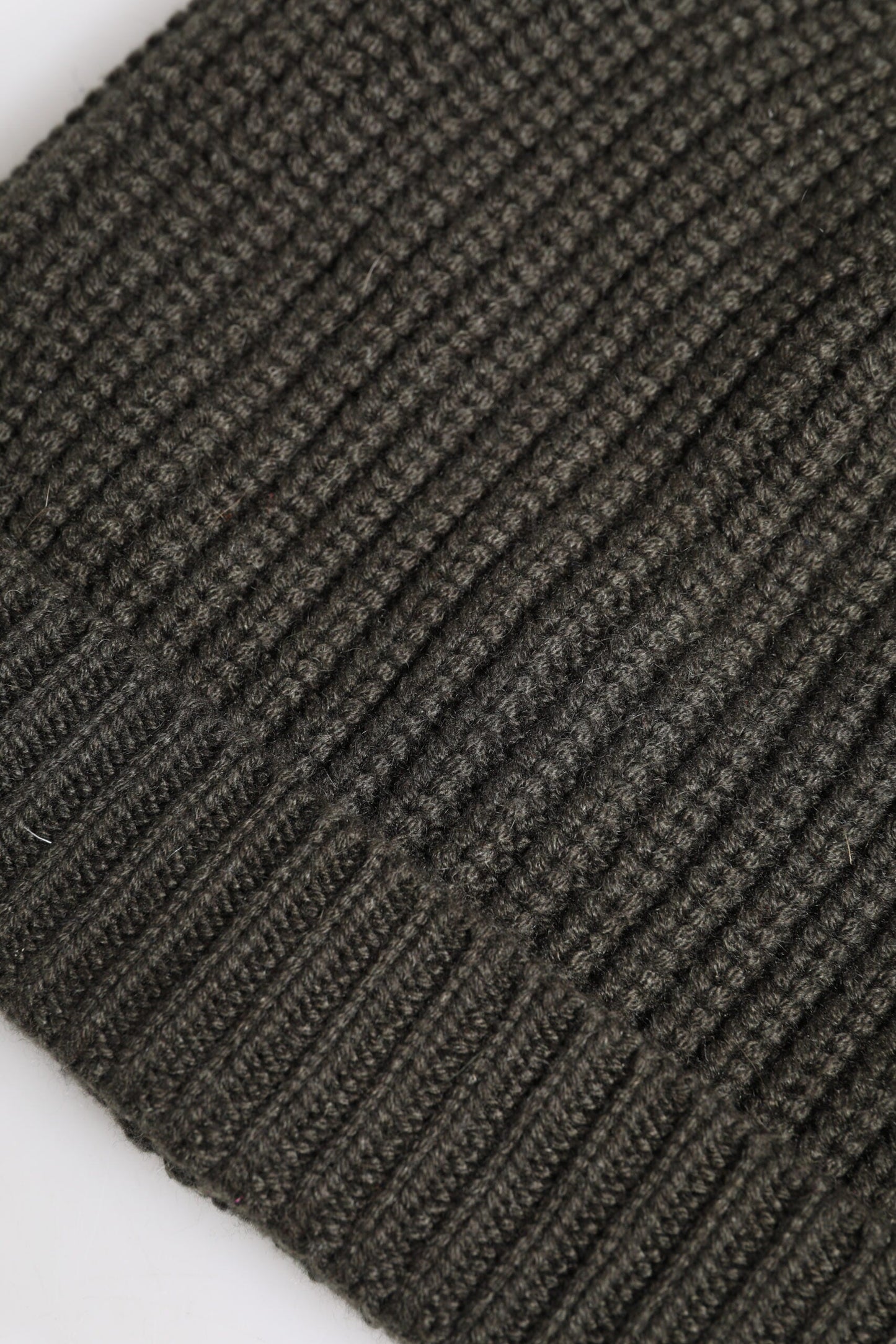 Dolce & Gabbana Dark Gray Cashmere Knit Winter Beanie Hat