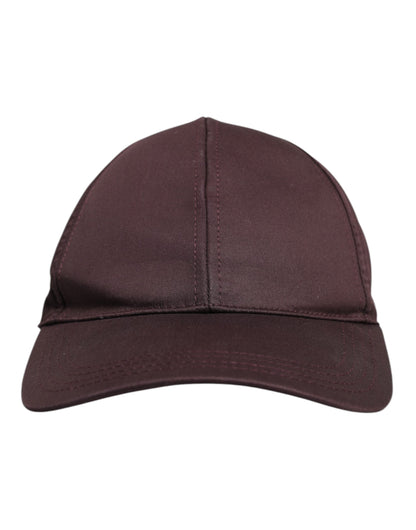 Dolce & Gabbana Brown Cotton DG Crown 6 Panels Baseball Cap