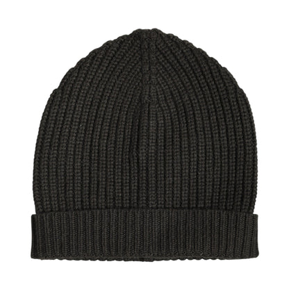 Dolce & Gabbana Dark Gray Cashmere Knit Winter Beanie Hat