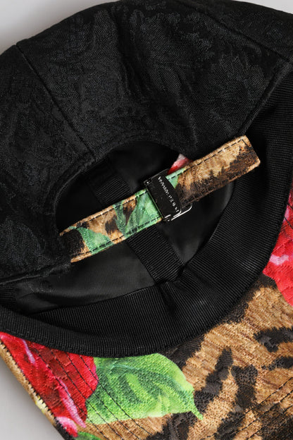 Dolce & Gabbana Multicolor DG Logo Patch 6 Panels Baseball Cap