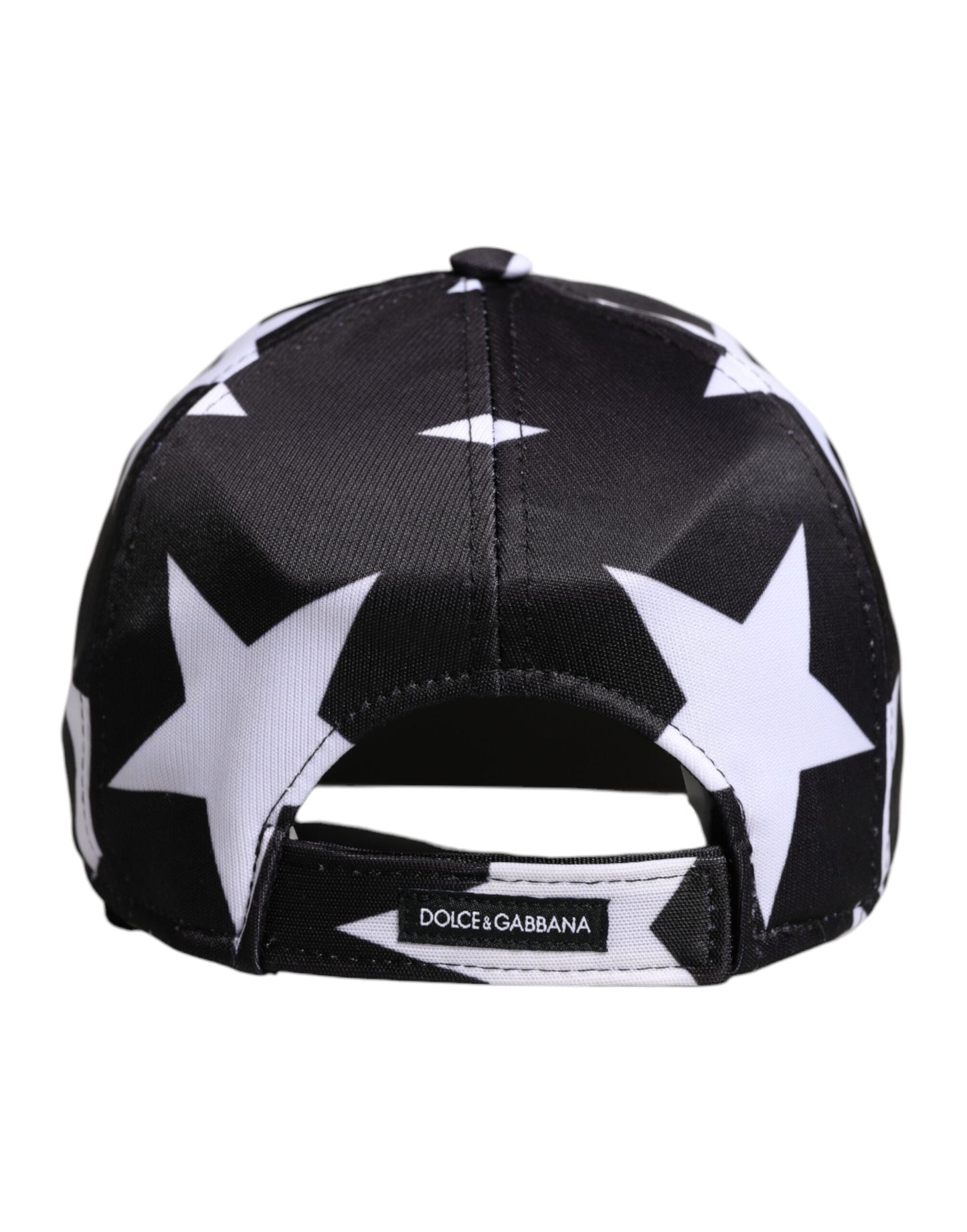Dolce & Gabbana Black Star Print Polyester Baseball Cap